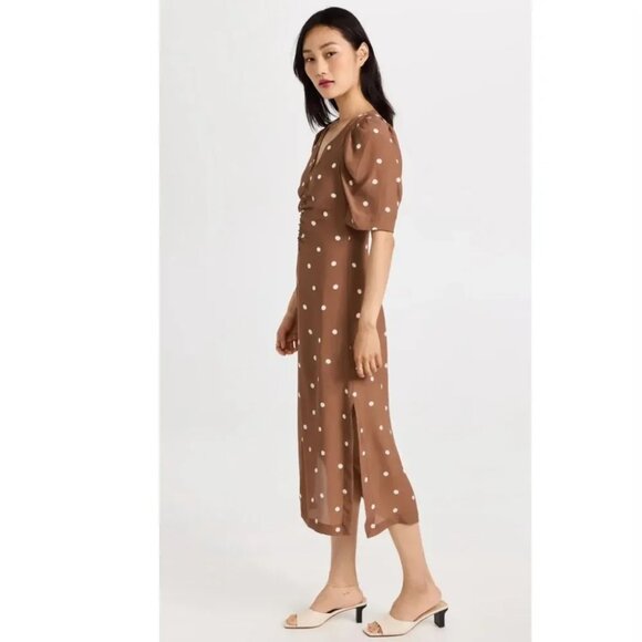 NWT Baum und Pferdgarten Addax pinecone dot print midi dress - Picture 3 of 9